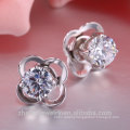 925 Sterling Silver Cut CZ Adjustable silver earring fashionable jewelry